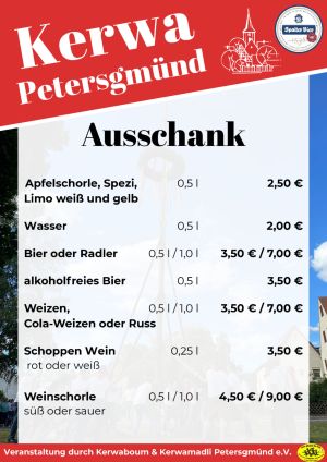 flyer kerwa petersgmuend ausschank